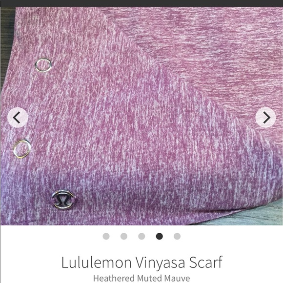 Lululemon Vinyasa Scarf Heathered Muted Mauve - Picture 5 of 6